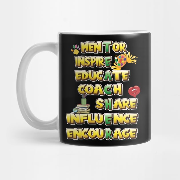 Teacher - Mentor Inspire Educate Coach Share Influence encourage by Envision Styles